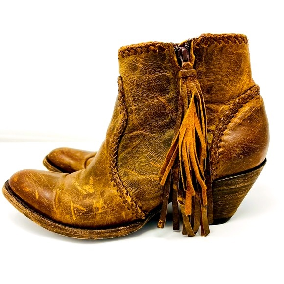 OLD GRINGO Rust Brown Adela Ankle Cowboy Boot Short Bootie 10 Western Cowgirl - Picture 3 of 12